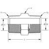 World Wide Fittings Male Pipe to Male Pipe Hex Nipple 3069X06X04